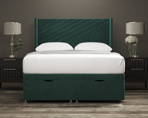 Ottoman Twix Storage Bed Base