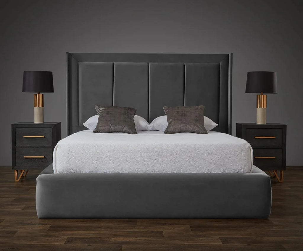 Shadow 4 Panel Headboard and Bed Frame